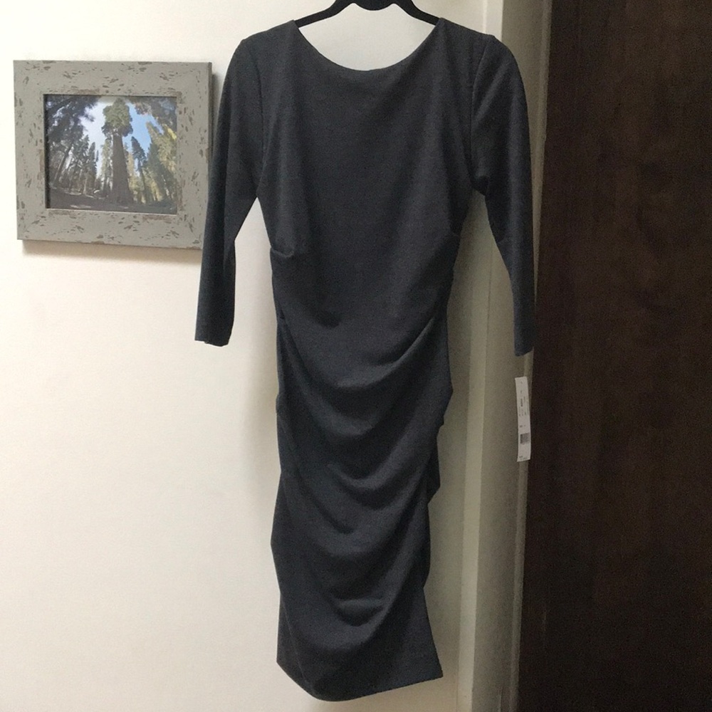 Nicole Miller dark grey dress